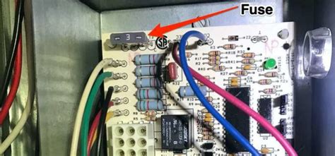 how to wire an electric furnace to fuse box|furnace control board fuse.